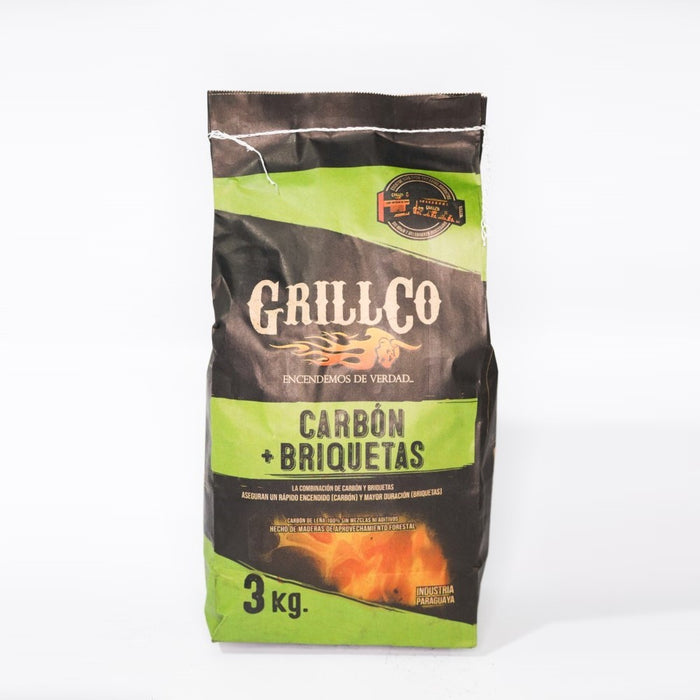 Carbón + briquetas 3 kg - GrillCo