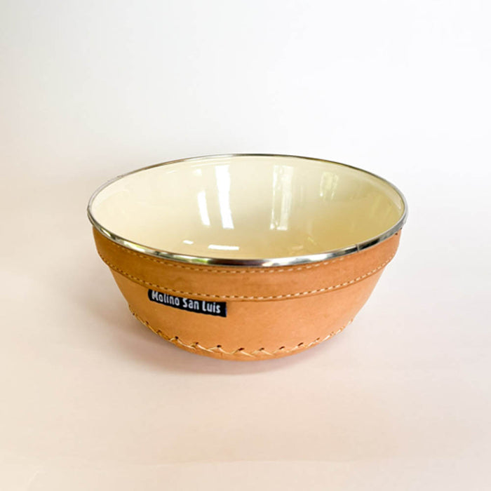 Bowl forrado cuero natural