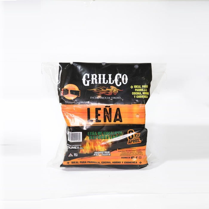 Leña de eucalipto 8 kg - GrillCo
