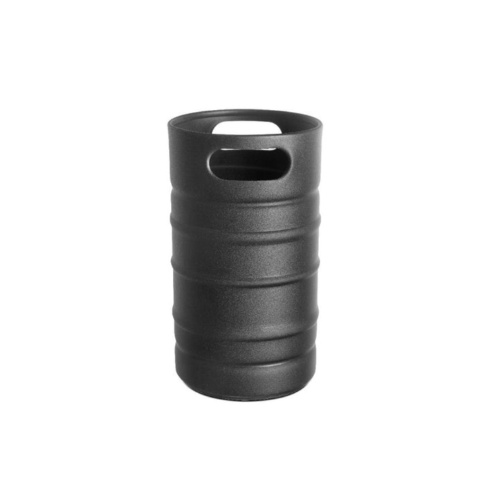 Porta botella estilo barril negro