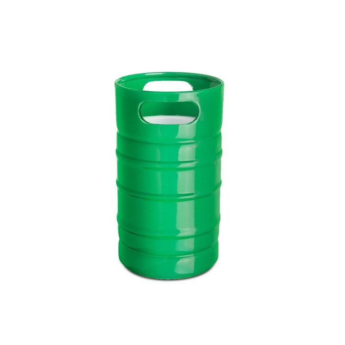 Porta botella estilo barril verde