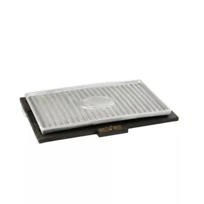 Plancha grill térmica 26x46 cm con base