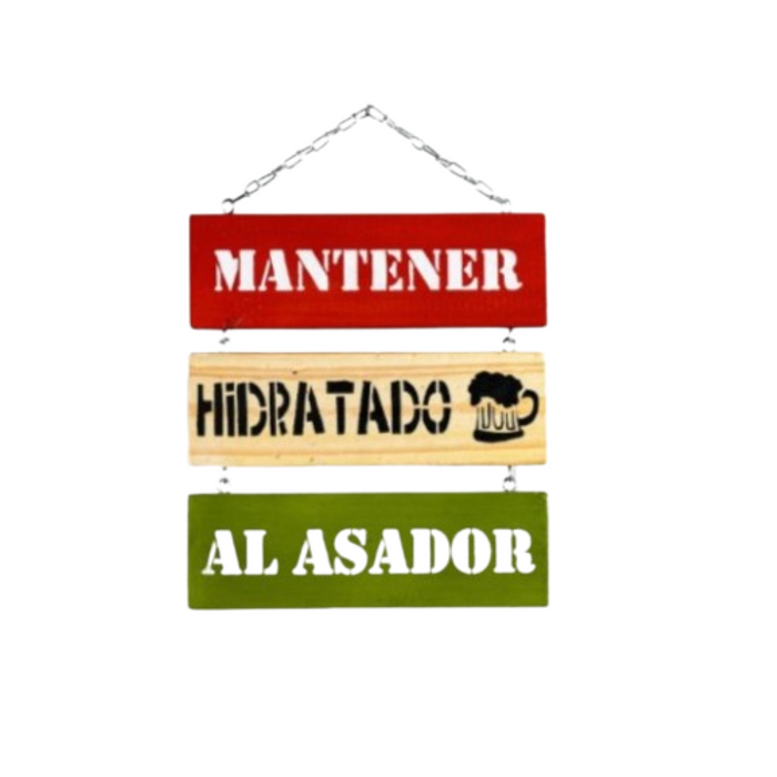 Cuadro Mantener hidratado al asador