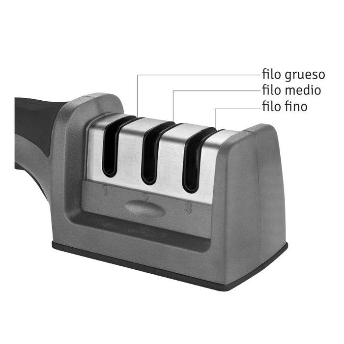 Afilador de cuchillos 3 tiempos