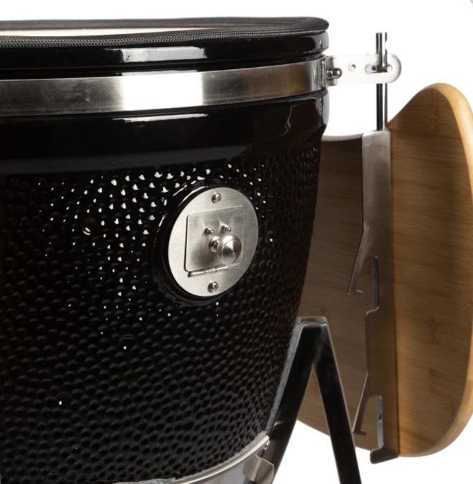 Horno cerámico asador criollo negro Kunsai