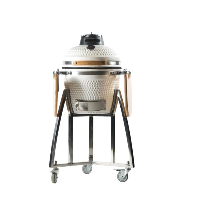 Horno cerámico asador pampero blanco Kunsai