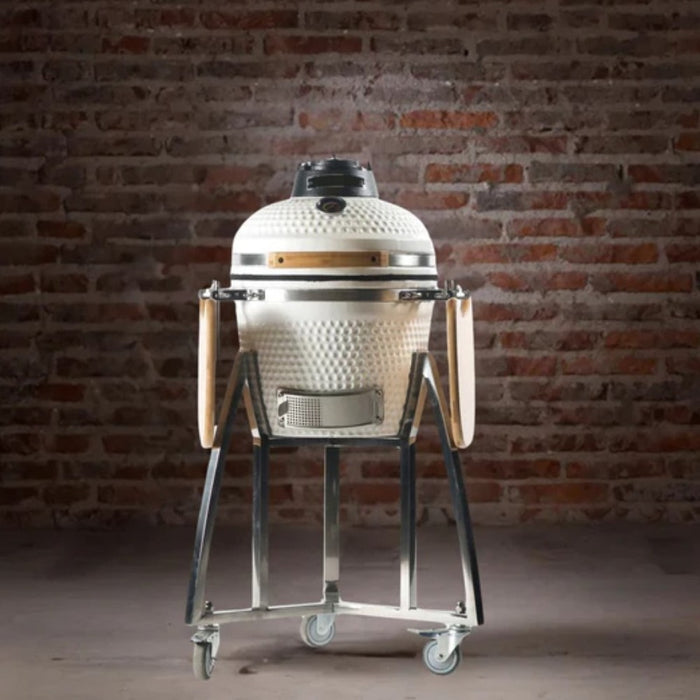 Horno cerámico asador pampero blanco Kunsai