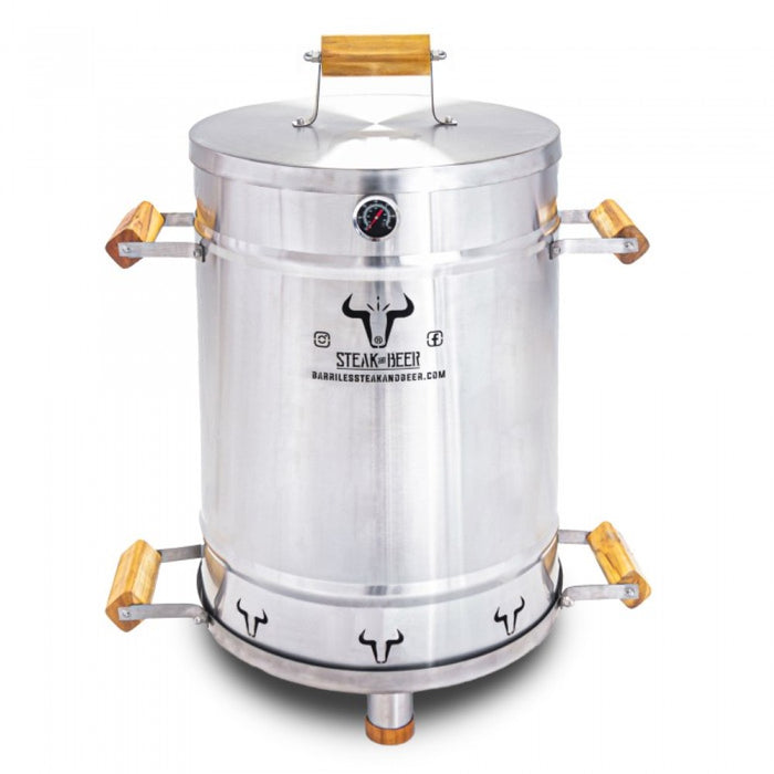 Barril grande inox Steak and Beer 80x45cm