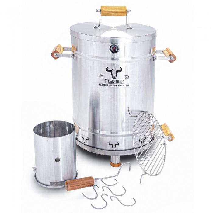 Barril grande inox Steak and Beer 80x45cm