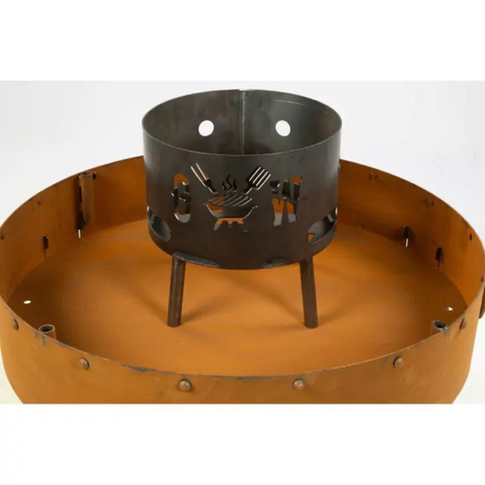 Brasero central para fogón 38 cm