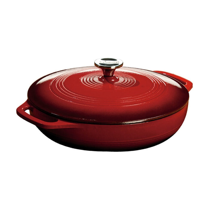 Cacerola hierro fundido enamel 3,4 lt rojo Lodge