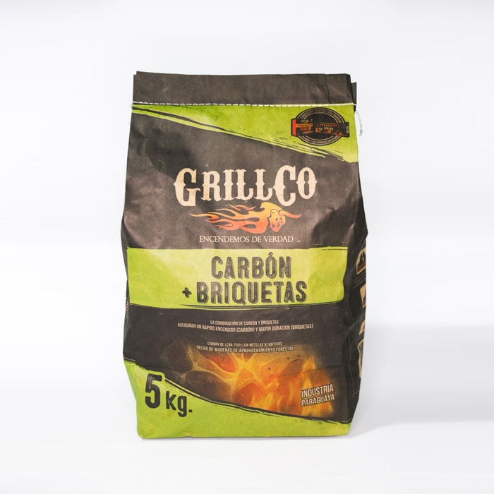 Carbón + briquetas 5 kg - GrillCo