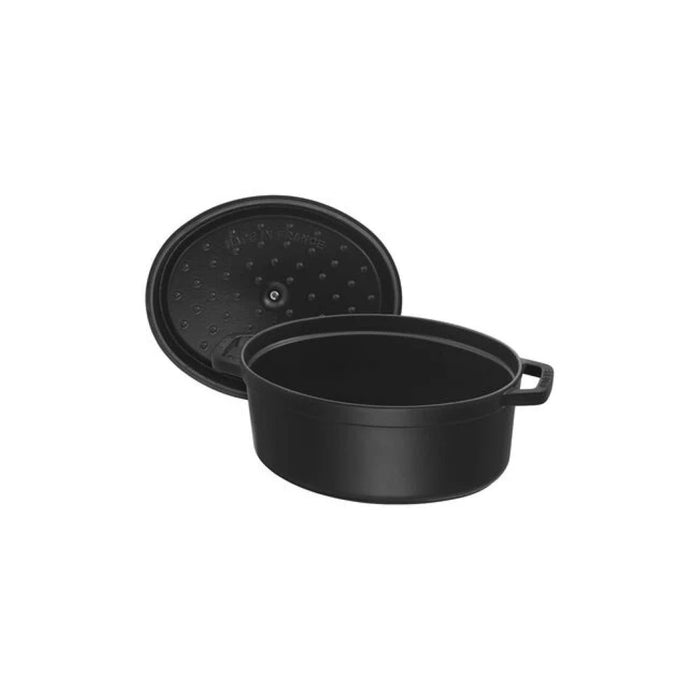 Cocotte oval negra 15 cm