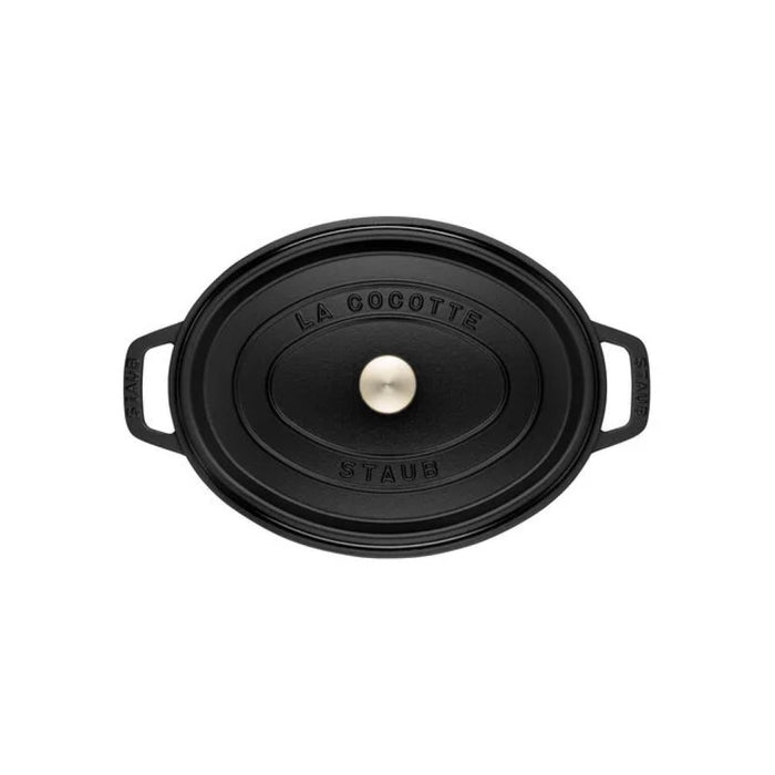 Cocotte oval negra 15 cm