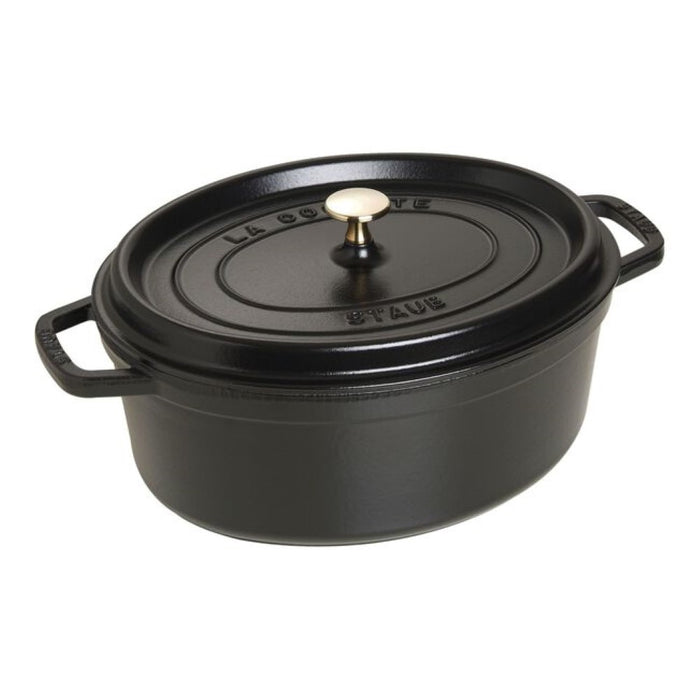 Cocotte oval negra 31 cm