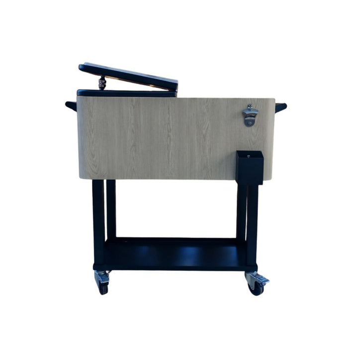 Conservadora marrón con rueditas 76 L Holz