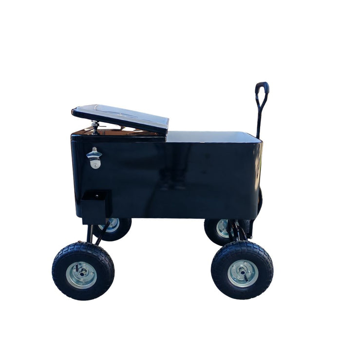 Conservadora negra con rueditas 76 L Holz