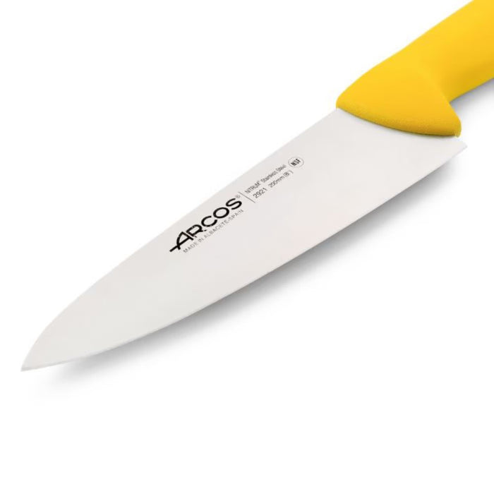 Cuchillo cocinero amarillo 20 cm