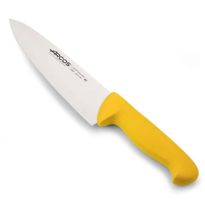 Cuchillo cocinero amarillo 20 cm