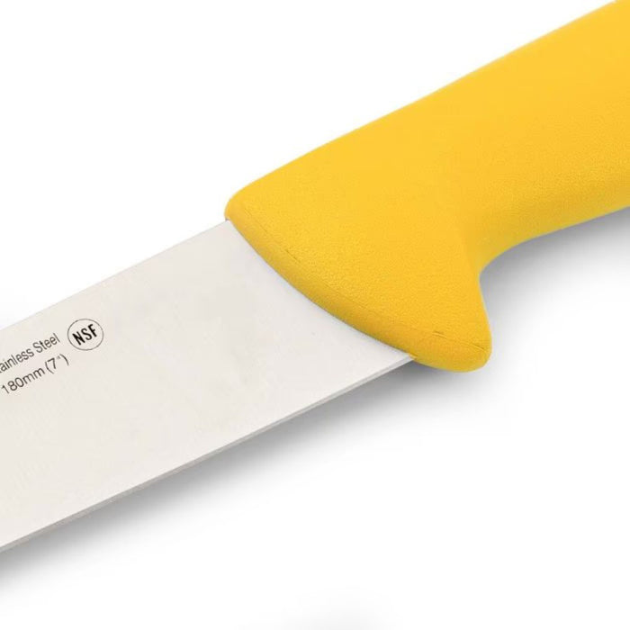 Cuchillo carnicero amarillo 18 cm