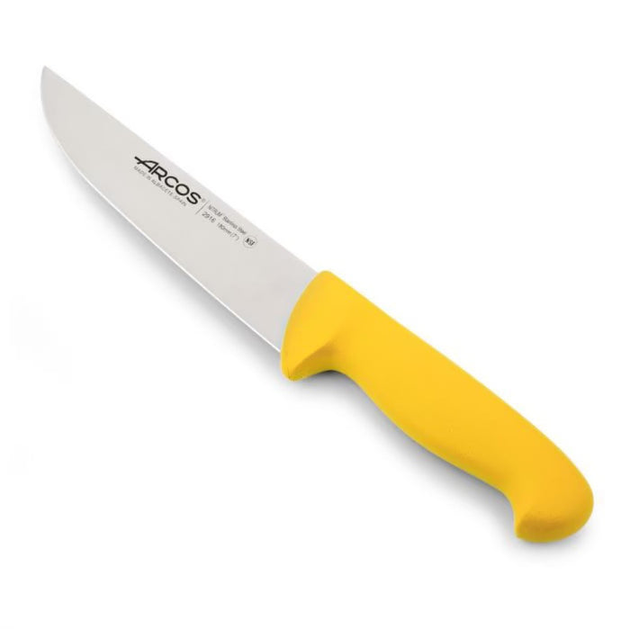 Cuchillo carnicero amarillo 18 cm