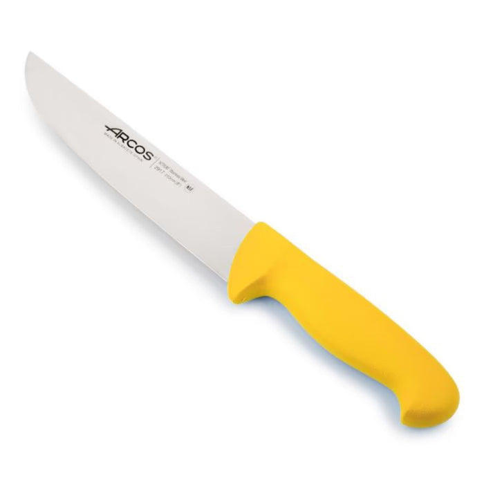 Cuchillo carnicero amarillo 21 cm