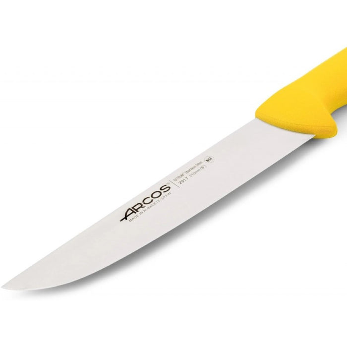 Cuchillo carnicero amarillo 21 cm