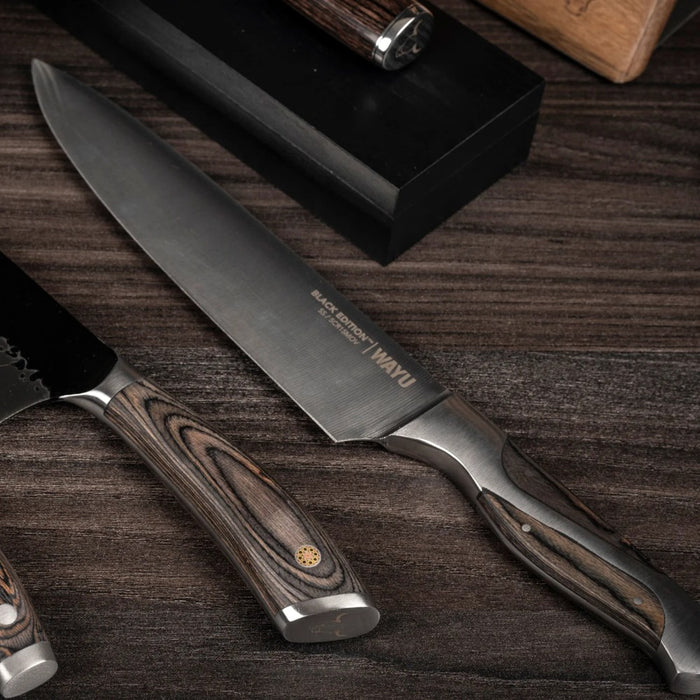 Cuchillo chef 8" black edition Wayu
