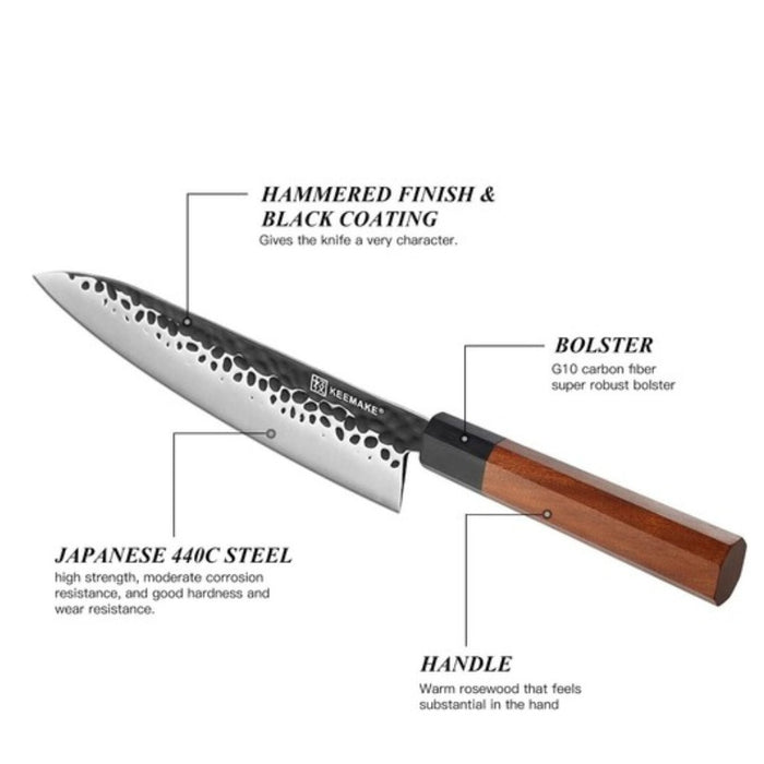 Cuchillo de cocina acero japonés