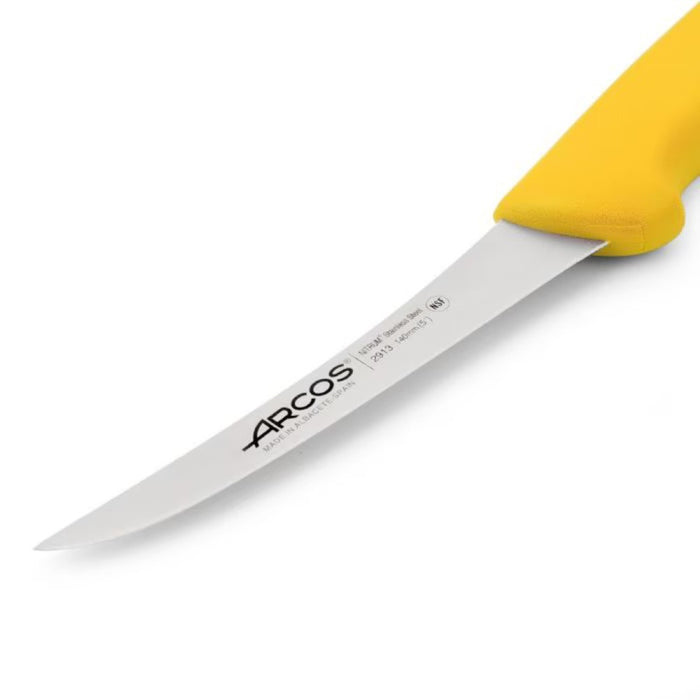 Cuchillo deshuesador amarillo 14 cm