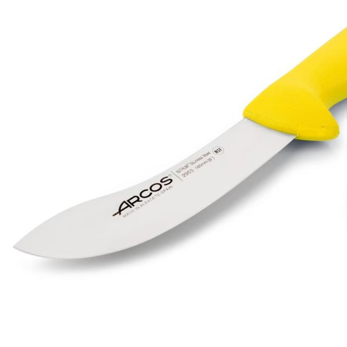 Cuchillo despellejar 16 cm amarillo