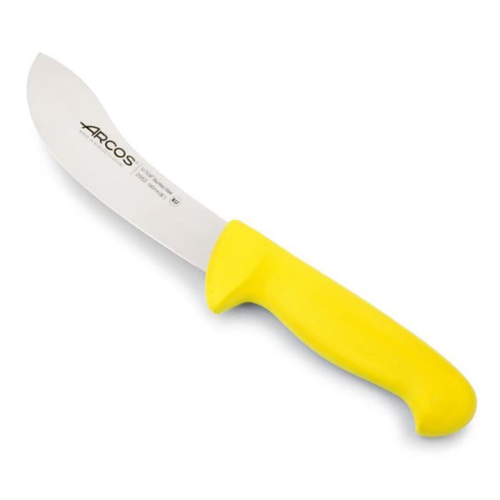 Cuchillo despellejar 16 cm amarillo