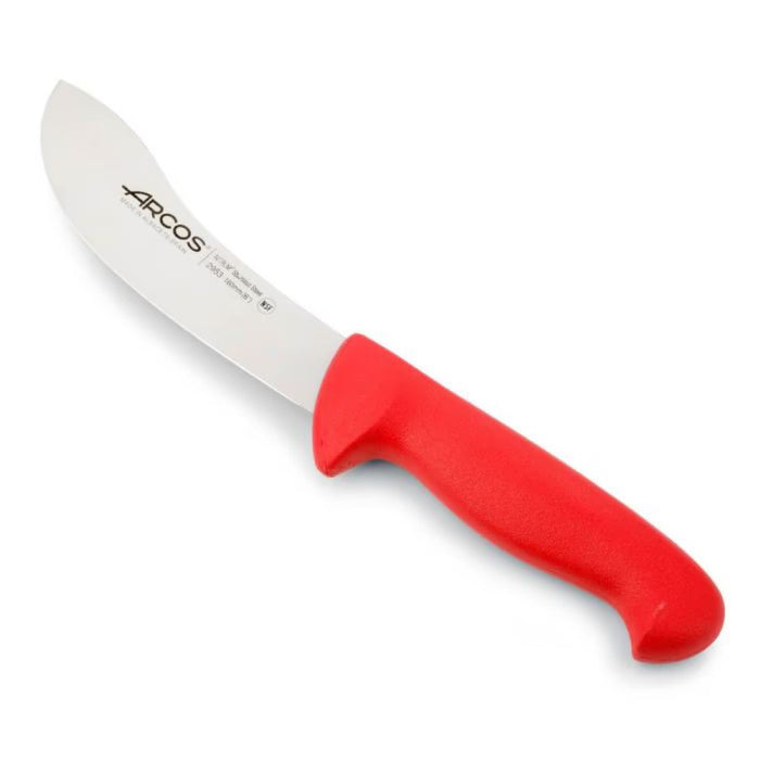 Cuchillo despellejar 16 cm rojo