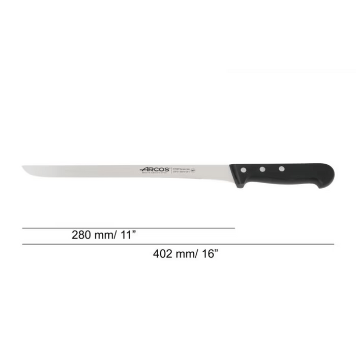 Cuchillo jamonero universal 28 cm negro