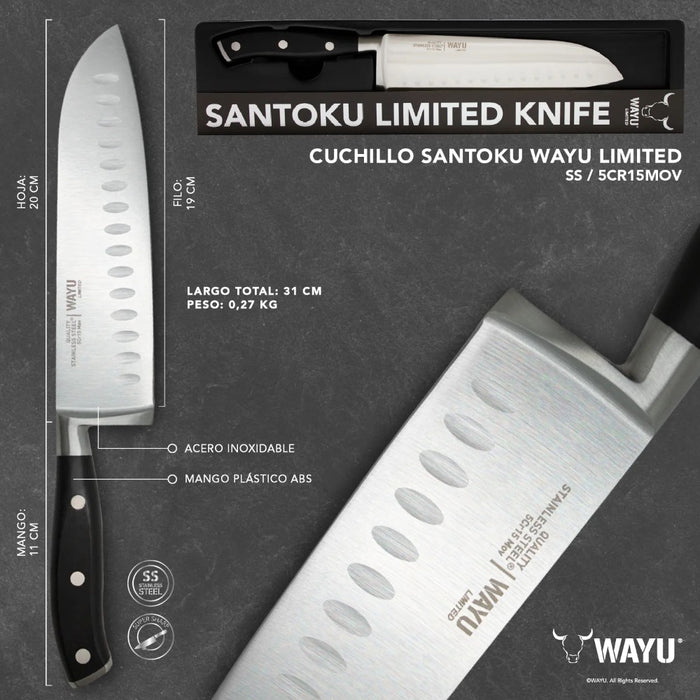 Cuchillo santoku limited Wayu