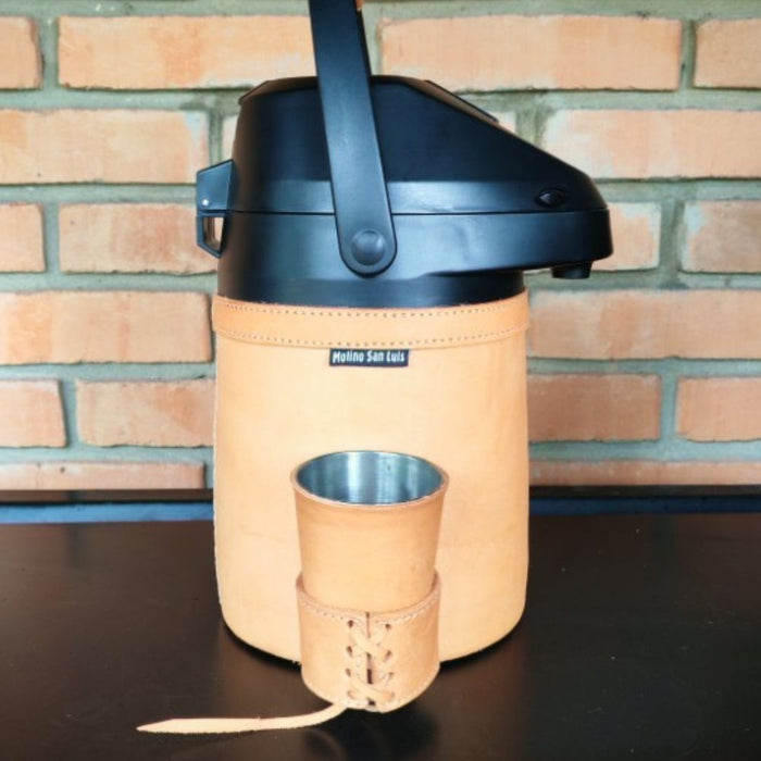 Termo de 2,5 L cuero tradicional