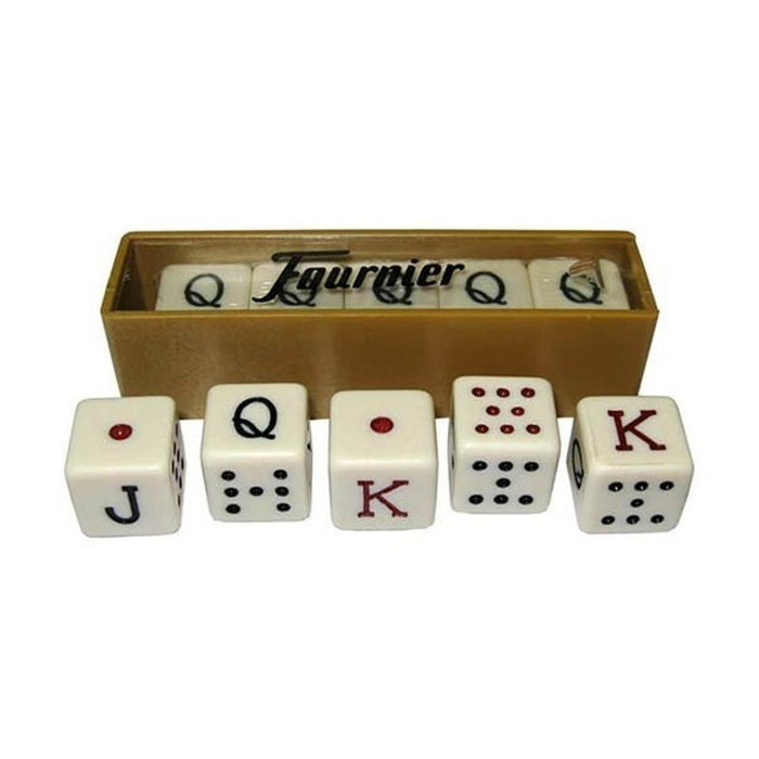 Dados poker con caja Fournier