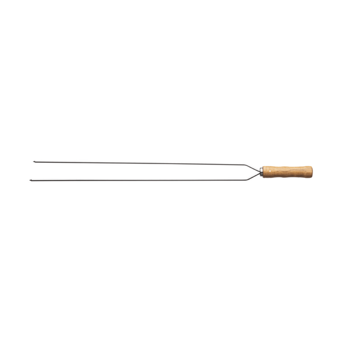 Espeto doble para asado 85 cm