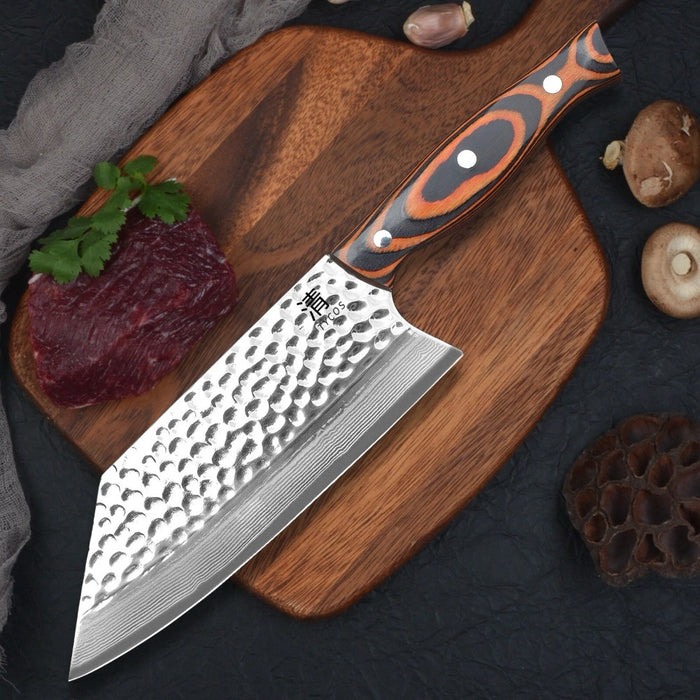Hacha de cocina acero martillado