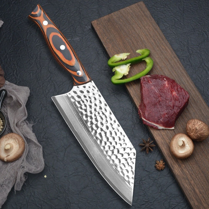 Hacha de cocina acero martillado