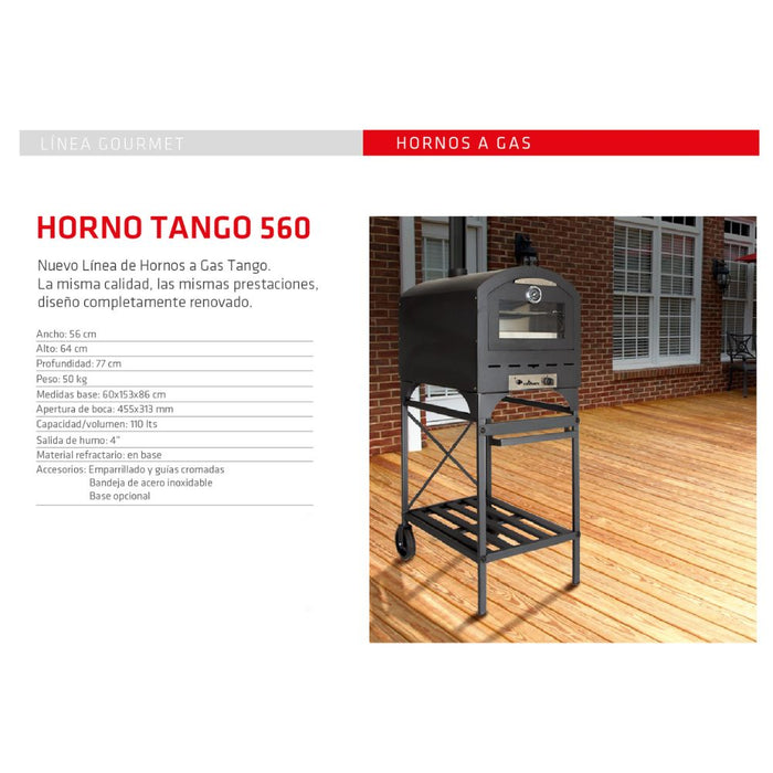 Horno tango 560 a gas Tromen