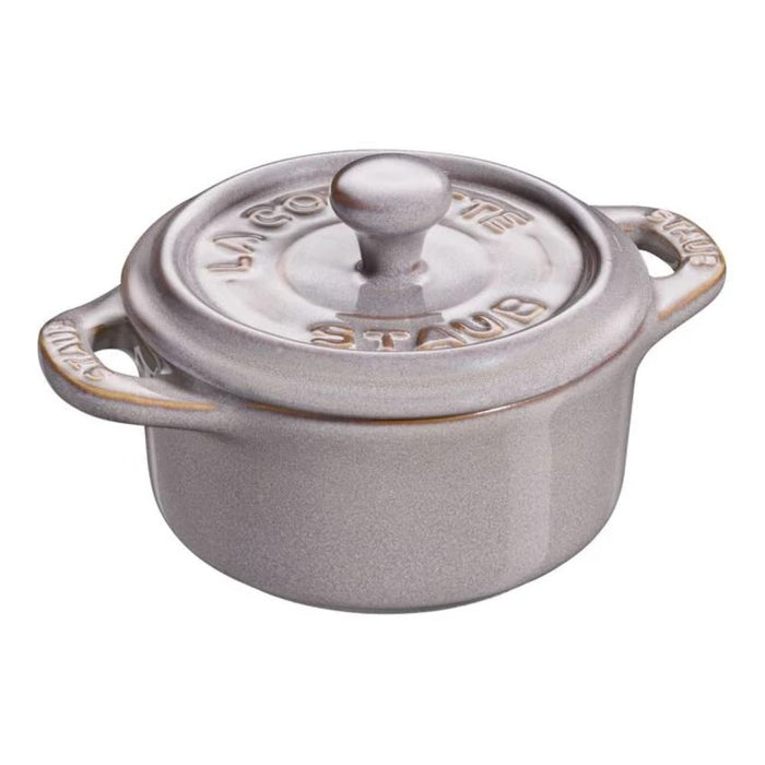 Mini cocotte ancient gris 10 cm