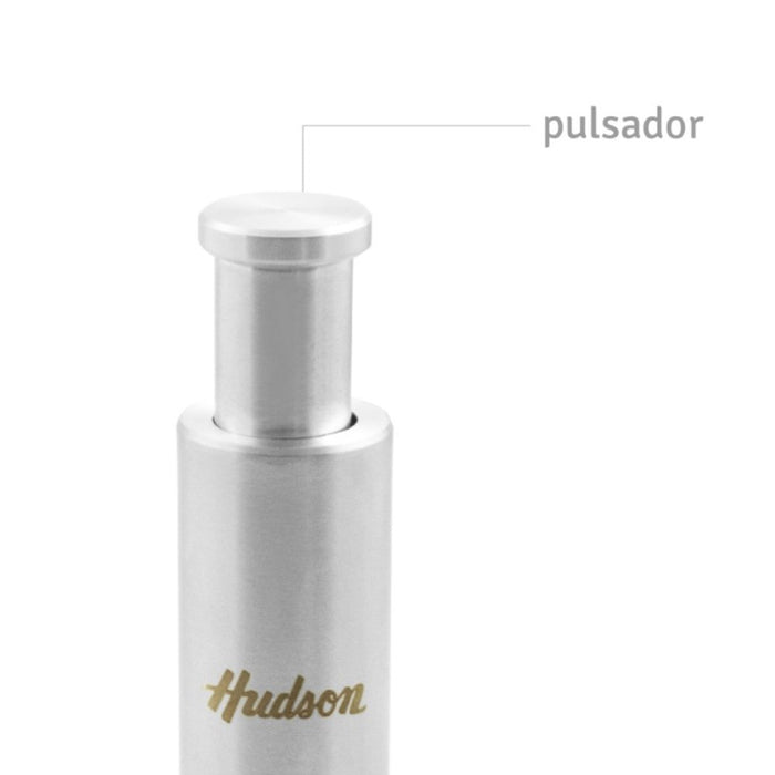 Molinillo de acero inoxidable con botón pulsador