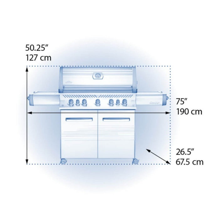 Parrilla a gas Prestige 665 LP acero inoxidable