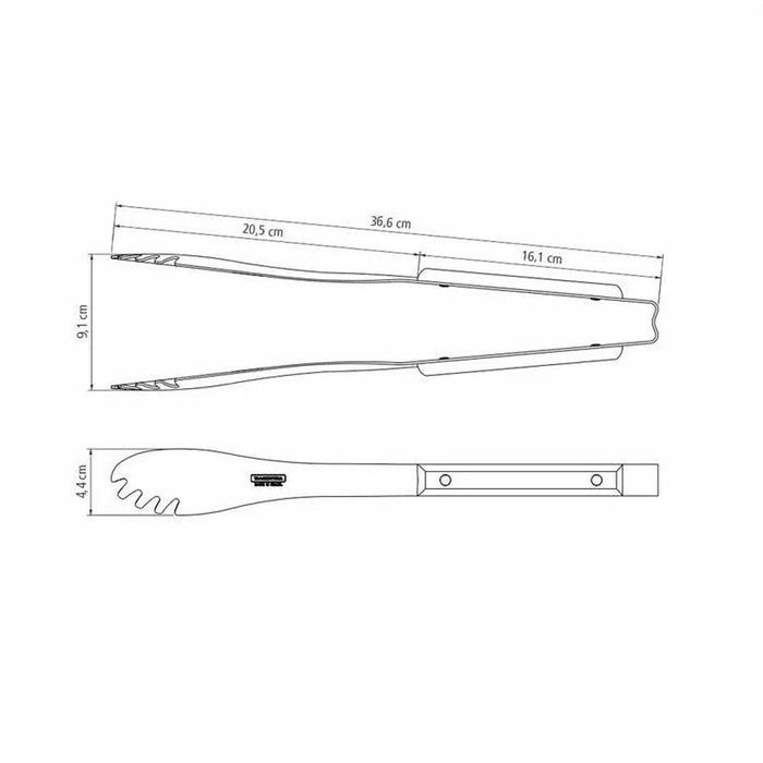 Pinza para carne oscuro poly