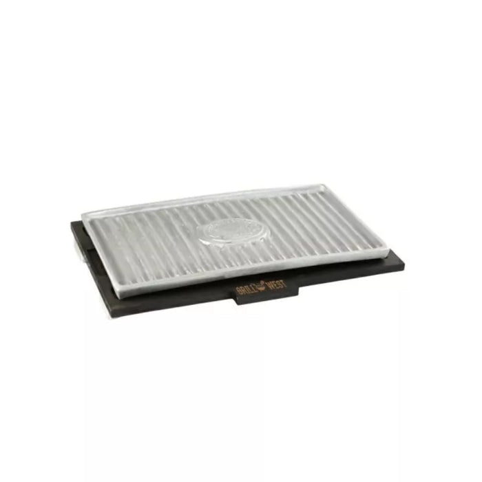 Plancha grill térmica 22x40 cm con base
