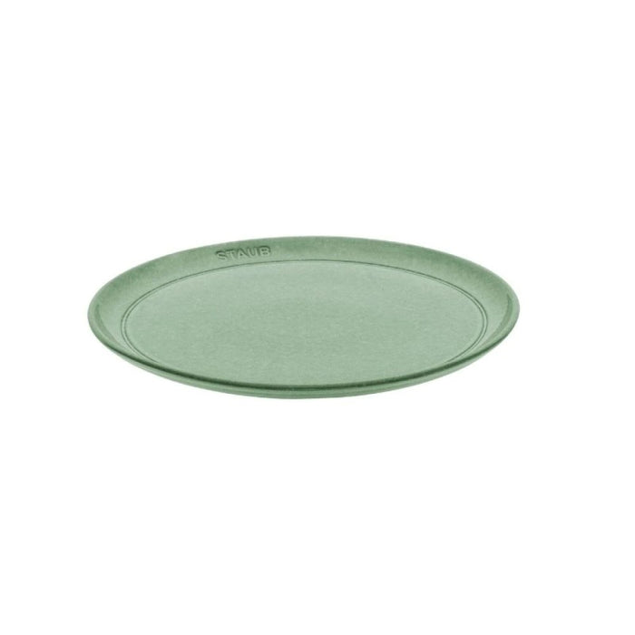 Plato playo 26 cm cerámica verde sage