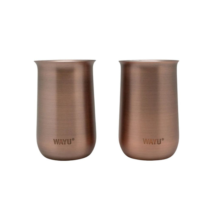 Set de 2 vasos aperitivo copper line Wayu
