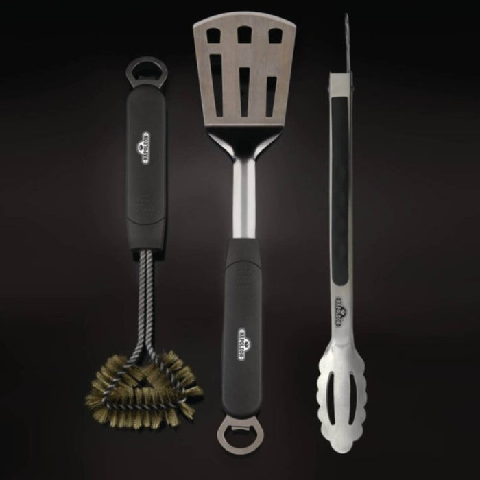 Set de 3 piezas inox BBQ