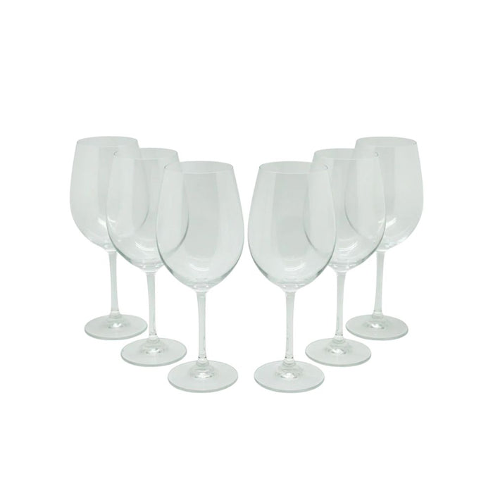 Set de 6 copas de cristal para vino Wayu